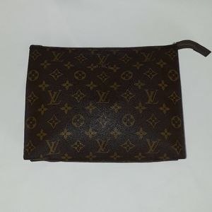 Louis Vuitton Brown Monogram Cosmetic Bag